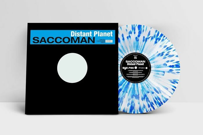 Distant Planet (Remixes) - Blue Splattered Vinyl 12" vinyl record cover