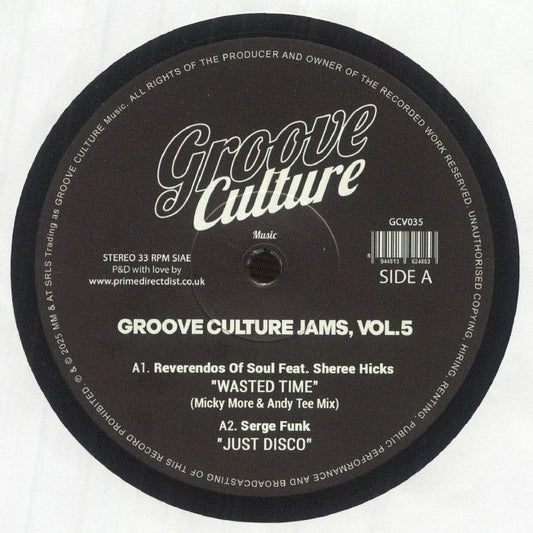 Groove Culture Jams Vol 5 - Vinyl EP vinyl record cover