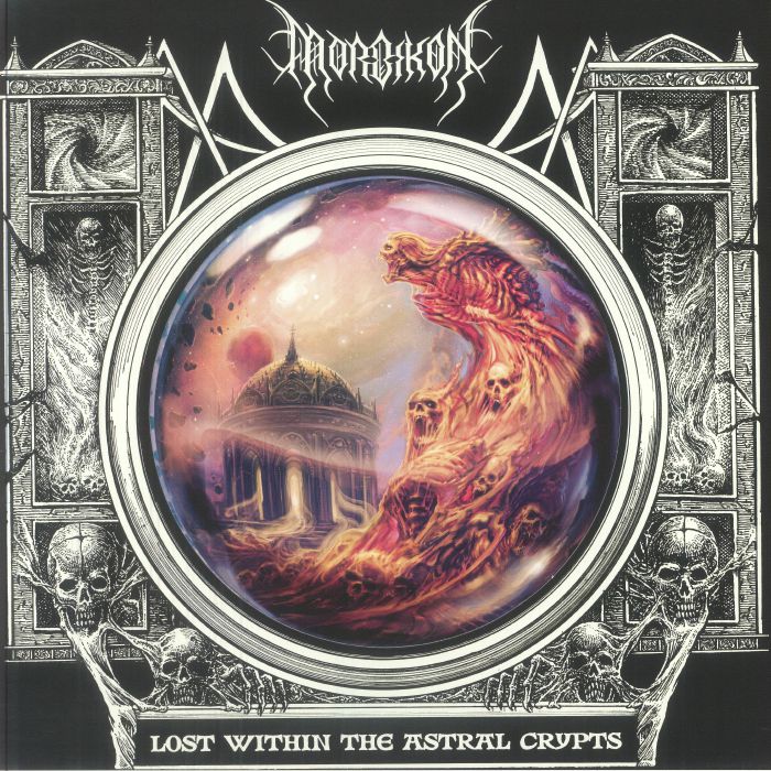 Lost Within The Astral Crypts - Blue Marbled Vinyl LP vinyl record cover