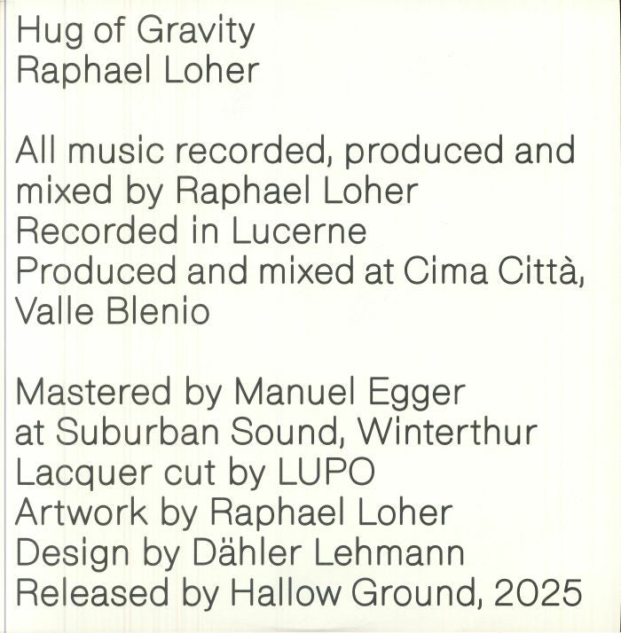 Hug Of Gravity - Clear Vinyl 2xLP vinyl record cover