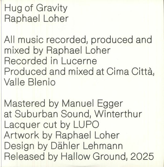 Hug Of Gravity - Clear Vinyl 2xLP vinyl record cover