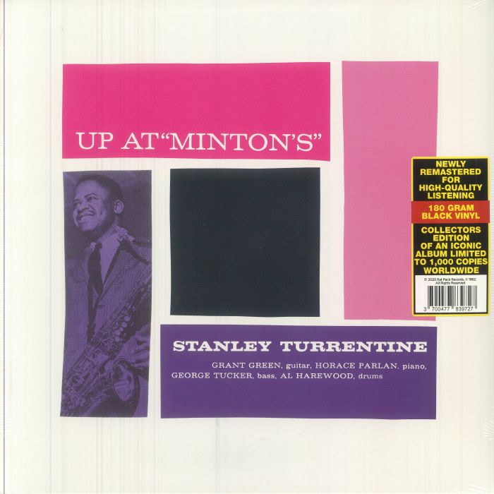 Up At Minton's Vol 2 - Remastered Vinyl LP vinyl record cover