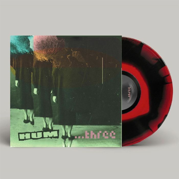 Three - Limited Edition Red & Black Vinyl LP vinyl record cover