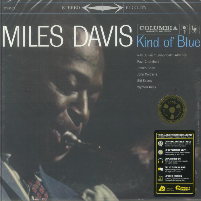 Kind Of Blue - Limited Edition Blue Vinyl 2xLP vinyl record cover