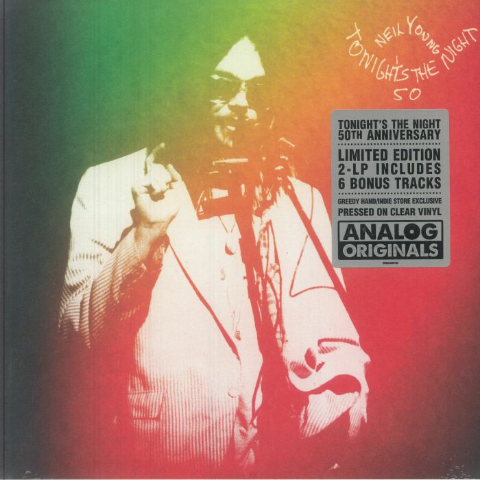 Tonight's The Night (50th Anniversary Deluxe Edition) - Clear Vinyl 2xLP vinyl record cover