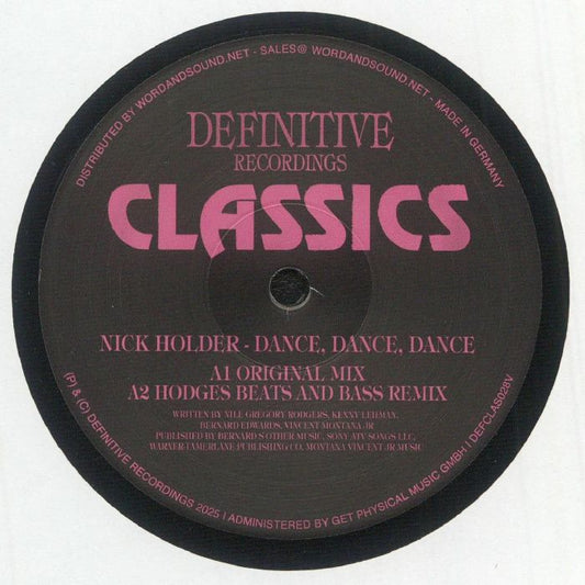 Dance Dance Dance - Vinyl Single vinyl record cover