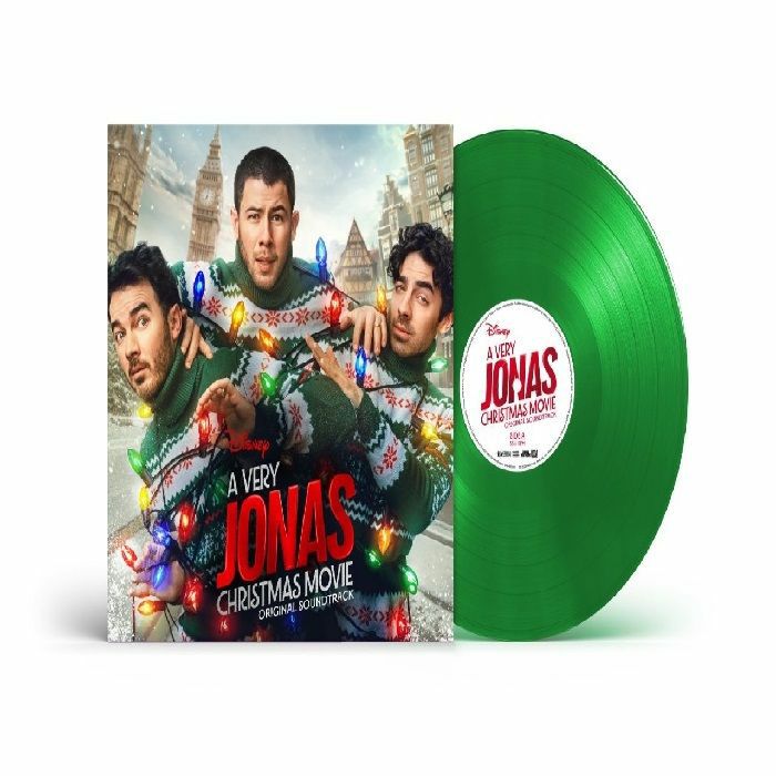 A Very Jonas Christmas Movie (Soundtrack) - Limited Edition Green Vinyl LP vinyl record cover