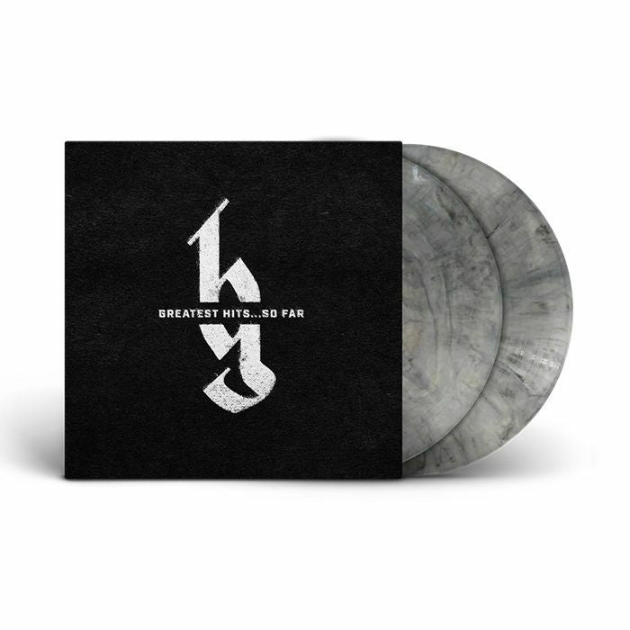 Greatest Hits So Far - Black Marbled 2xLP vinyl record cover