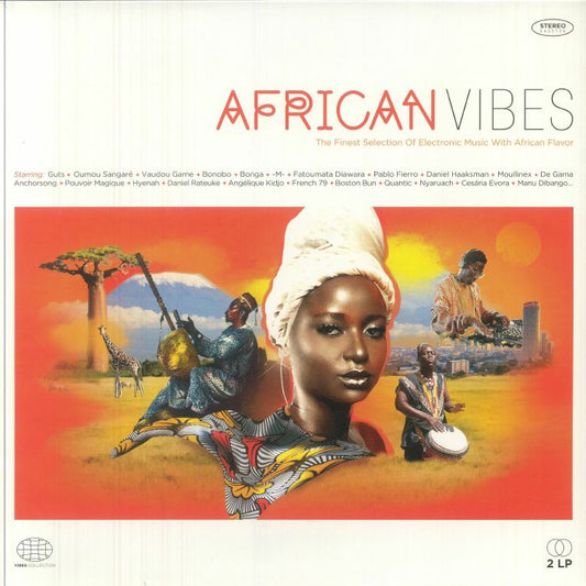 African Vibes: The Finest Selection Of Electronic Music With African Flavor - 2xLP vinyl record cover