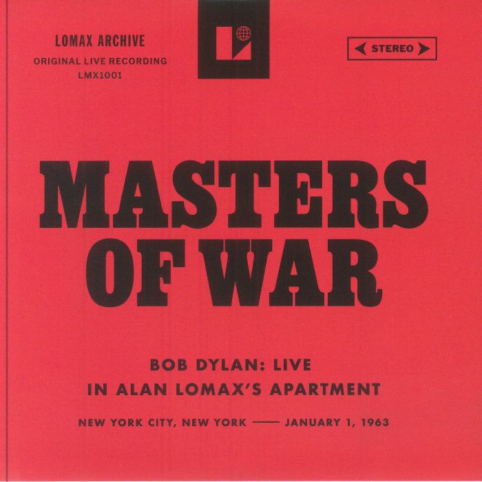 Masters Of War (Live In Alan Lomax's Apartment) - Vinyl Single vinyl record cover