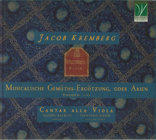 Musicalische Gemüths-Ergötzung, oder Arien, Dresden, 1689 - 3CD CD cover