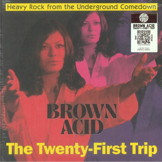 Brown Acid: The Twenty First Trip - Limited Edition Emerald Green Vinyl LP vinyl record cover