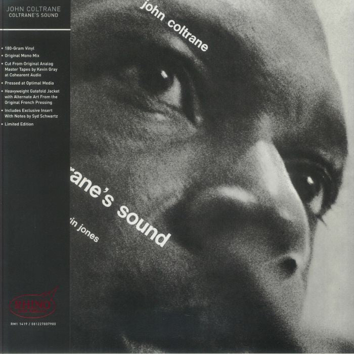 Coltrane's Sound - Limited Edition Mono Vinyl LP vinyl record cover