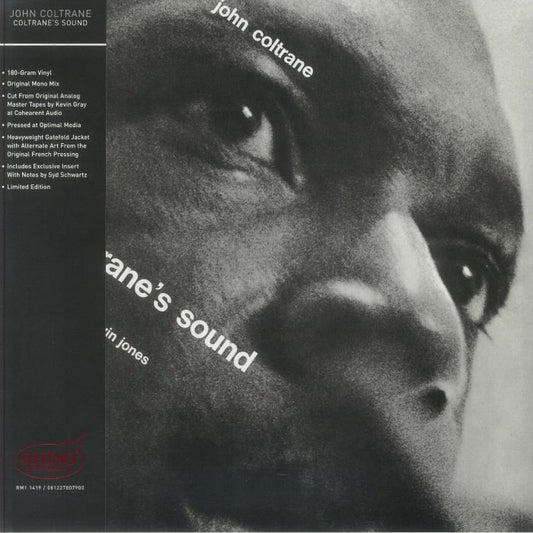 Coltrane's Sound - Limited Edition Mono Vinyl LP vinyl record cover