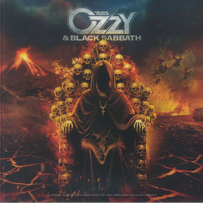 The Many Faces Of Ozzy & Black Sabbath - Red Splatter 2xLP vinyl record cover