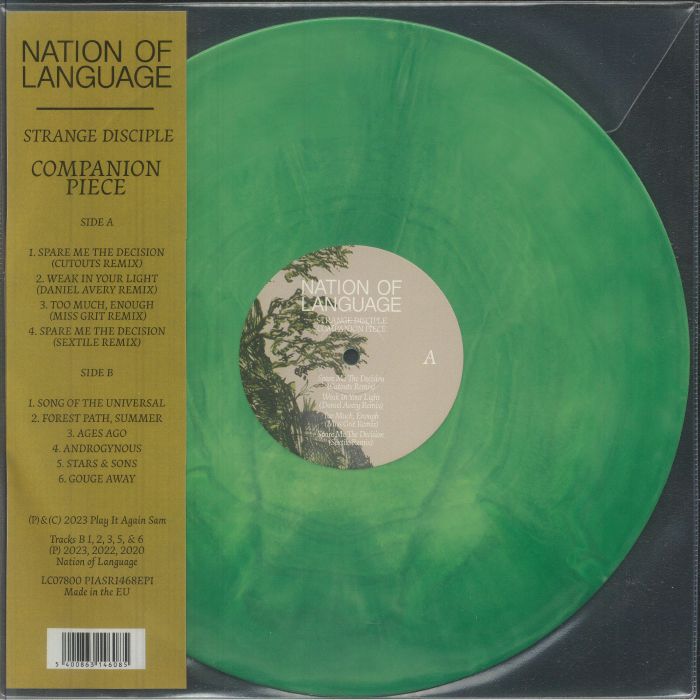 Strange Disciple Companion Piece - Limited Green Marbled Vinyl LP vinyl record cover