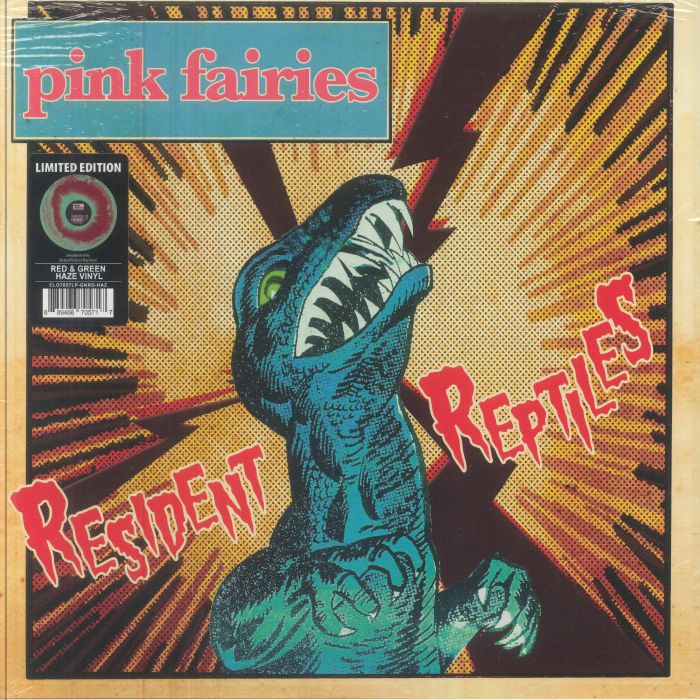 Resident Reptiles - Red & Green Haze Vinyl LP vinyl record cover