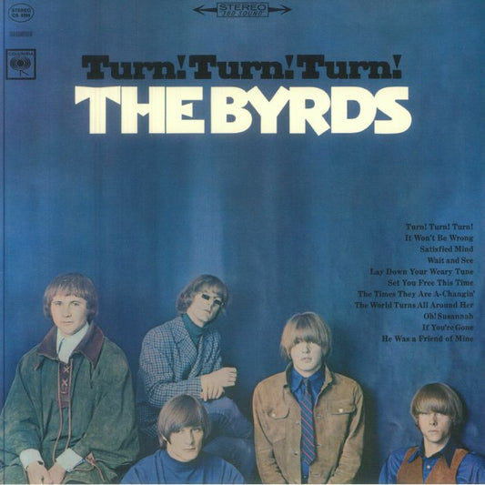 Turn! Turn! Turn! (60th Anniversary Edition) - Blue Vinyl LP vinyl record cover