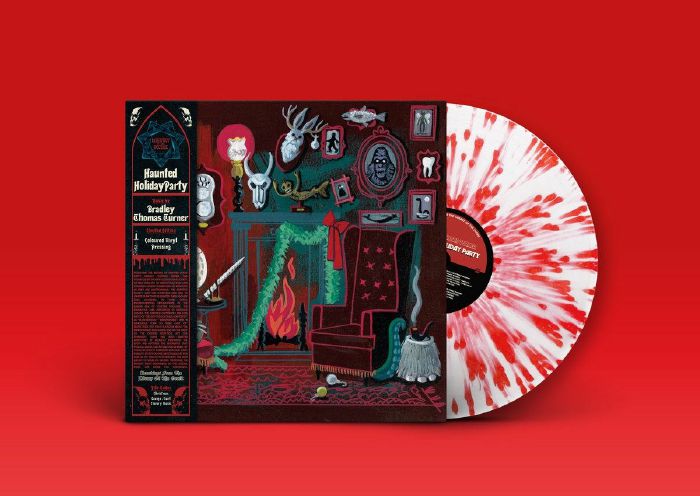 Haunted Holiday Party - Limited Edition White & Red Splatter Vinyl LP vinyl record cover