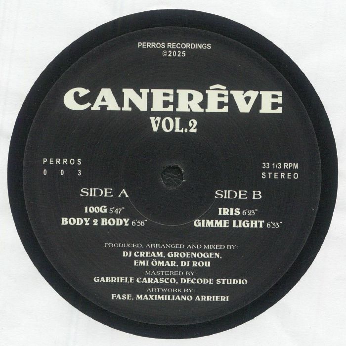 Canereve Vol 2 - Vinyl EP vinyl record cover