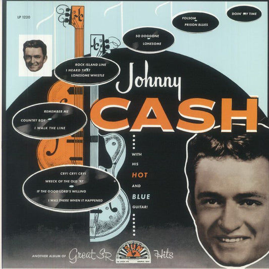 With His Hot & Blue Guitar - Vinyl LP vinyl record cover