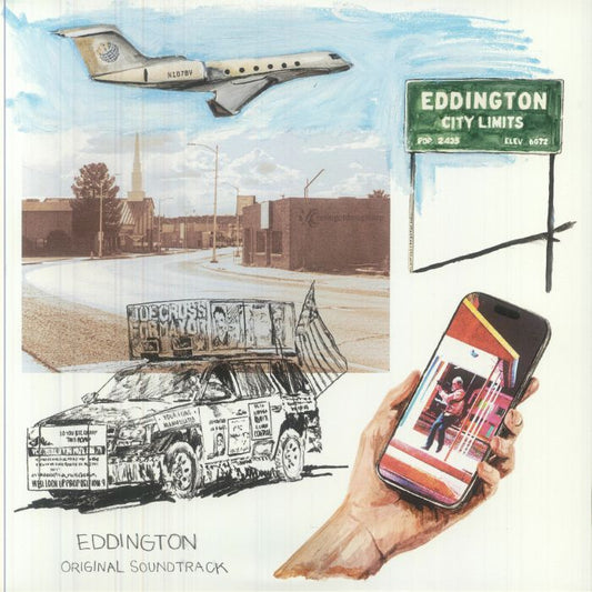Eddington (Soundtrack) - Red & Blue Split Vinyl LP vinyl record cover