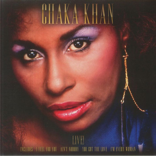 Chaka Khan Live! - Limited Edition Coloured Vinyl LP vinyl record cover