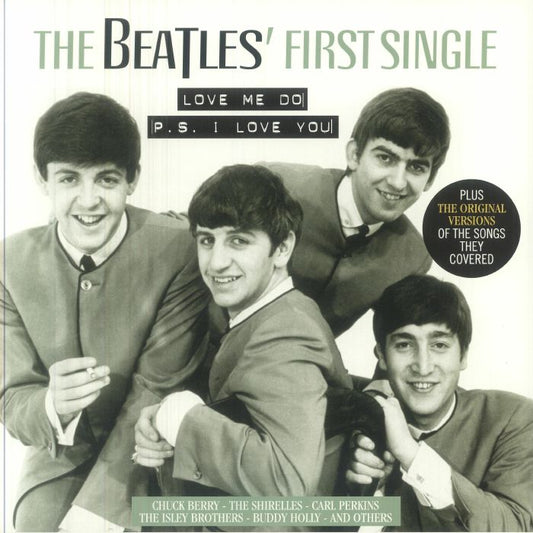 Beatles' First Single - Turquoise Marbled Vinyl LP vinyl record cover