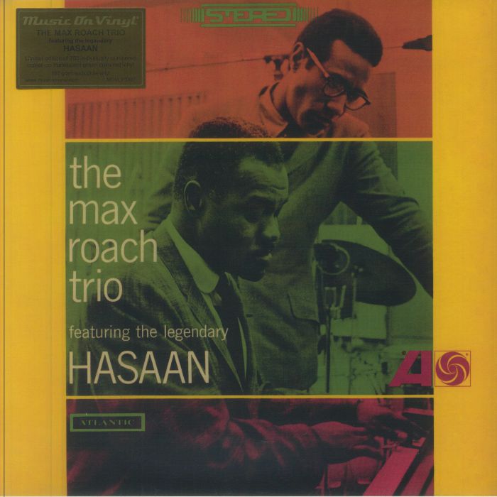 Max Roach Trio feat The Legendary Hasaan - Limited Edition Green Vinyl LP vinyl record cover