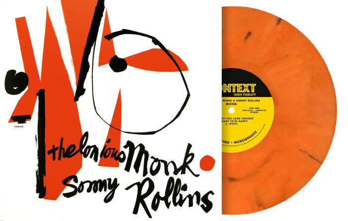 Monk - Orange Marbled Vinyl LP vinyl record cover