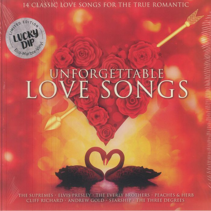 Unforgettable: Love Songs - Limited Edition Marbled Eco Vinyl LP vinyl record cover