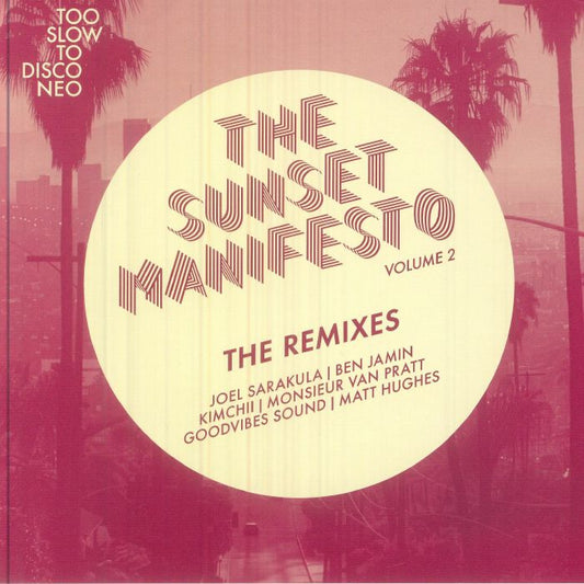 The Sunset Manifesto Volume 2: The Remixes - Cream Marbled Vinyl EP vinyl record cover