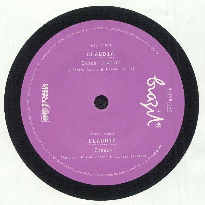 Jesus Cristo - Vinyl Single vinyl record cover