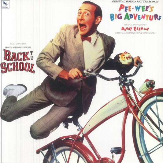 Pee Wee's Big Adventure / Back To School (Soundtrack) - Red Vinyl LP vinyl record cover