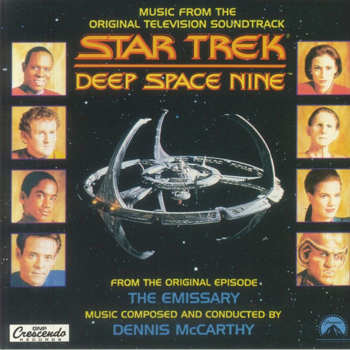 Star Trek: Deep Space Nine (Soundtrack) - Limited Edition Blue & Black Smokey Vinyl LP vinyl record cover