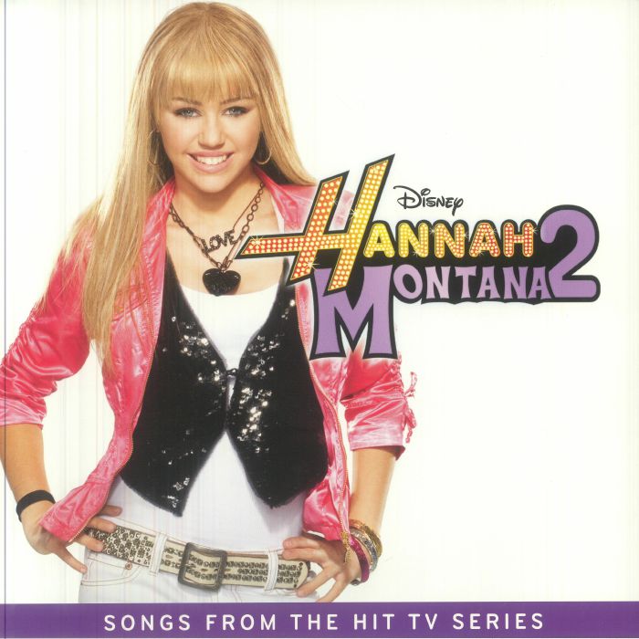 Hannah Montana 2 - Black & White Splattered Vinyl LP vinyl record cover