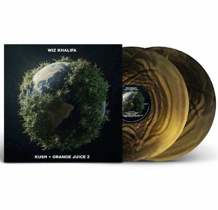 Kush & Orange Juice 2 - Limited Edition Black & Gold Ghost Vinyl 2xLP vinyl record cover