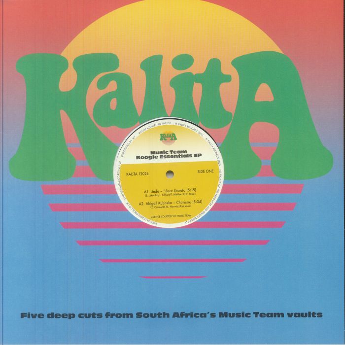 Music Team Boogie Essentials - Vinyl EP vinyl record cover