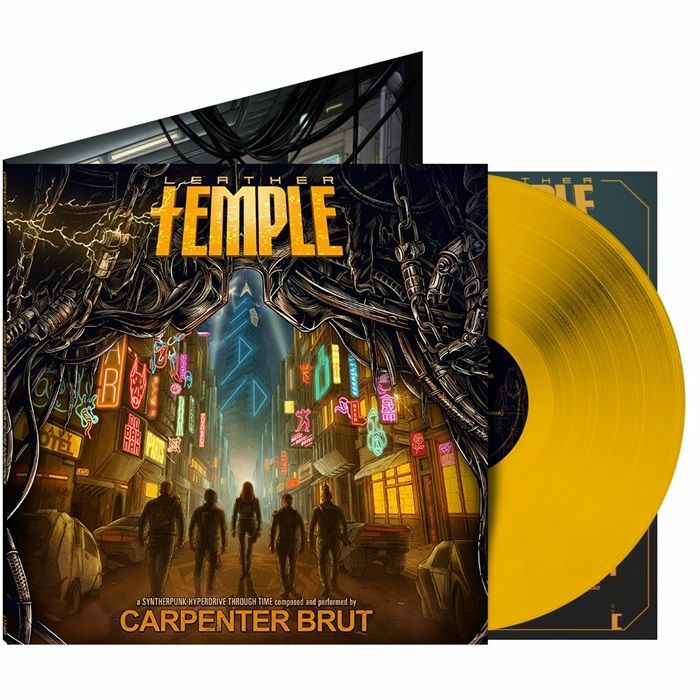 Leather Temple - Yellow Vinyl LP vinyl record cover