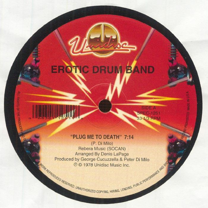 Plug Me To Death - Vinyl Single vinyl record cover
