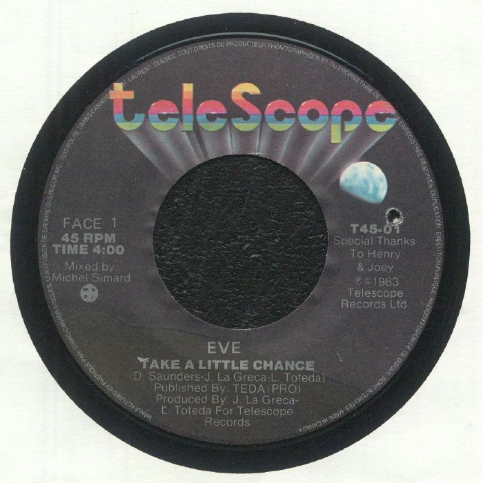 Take A Little Chance - 7 Inch Vinyl Single vinyl record cover