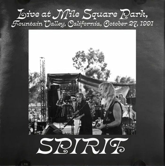 Live At Miles Square Park Fountain Valley Oct 27 1991 - Clear Vinyl LP vinyl record cover