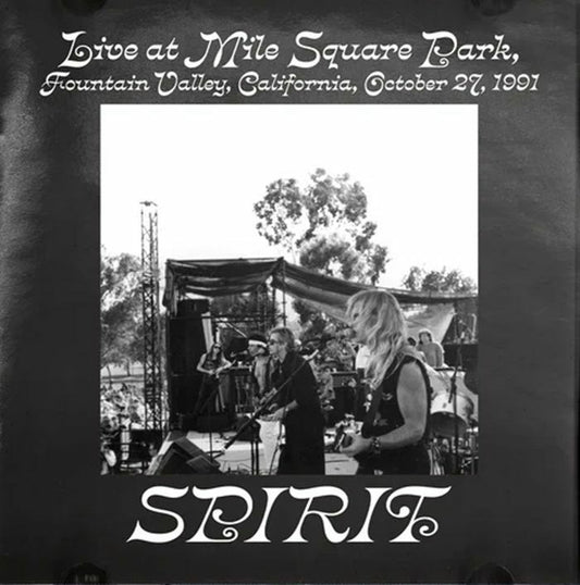 Live At Miles Square Park Fountain Valley Oct 27 1991 - Clear Vinyl LP vinyl record cover
