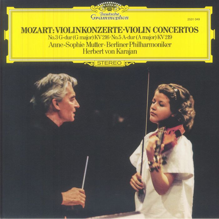 Mozart: Violin Concertos Nos 3 & 5 - Limited Edition Vinyl LP vinyl record cover
