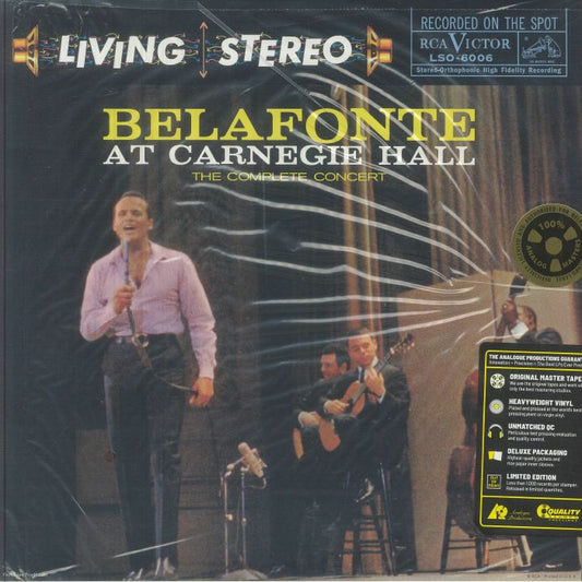 Belafonte At Carnegie Hall: The Complete Concert - 2xLP vinyl record cover