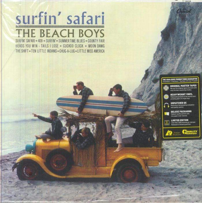 Surfin' Safari - Limited Edition Mono Vinyl LP vinyl record cover