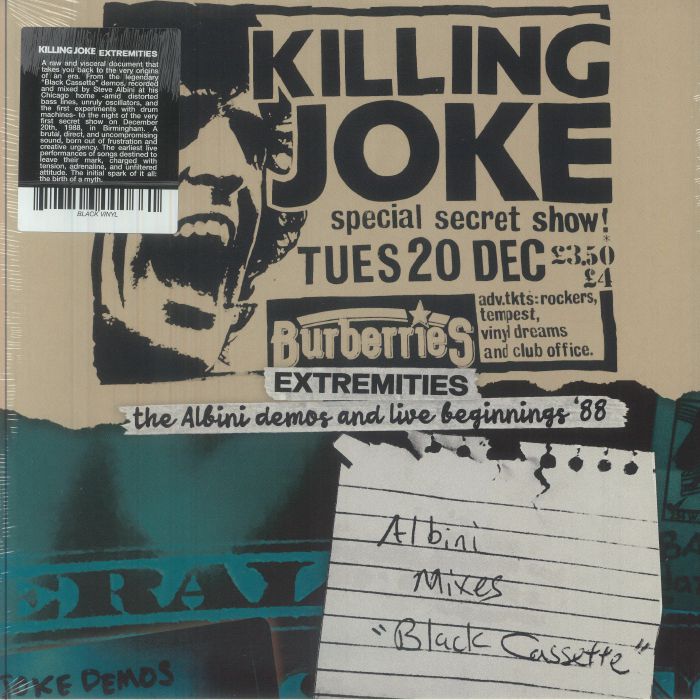 Extremities: The Albini Demos & Live Beginnings '88 - Vinyl LP vinyl record cover