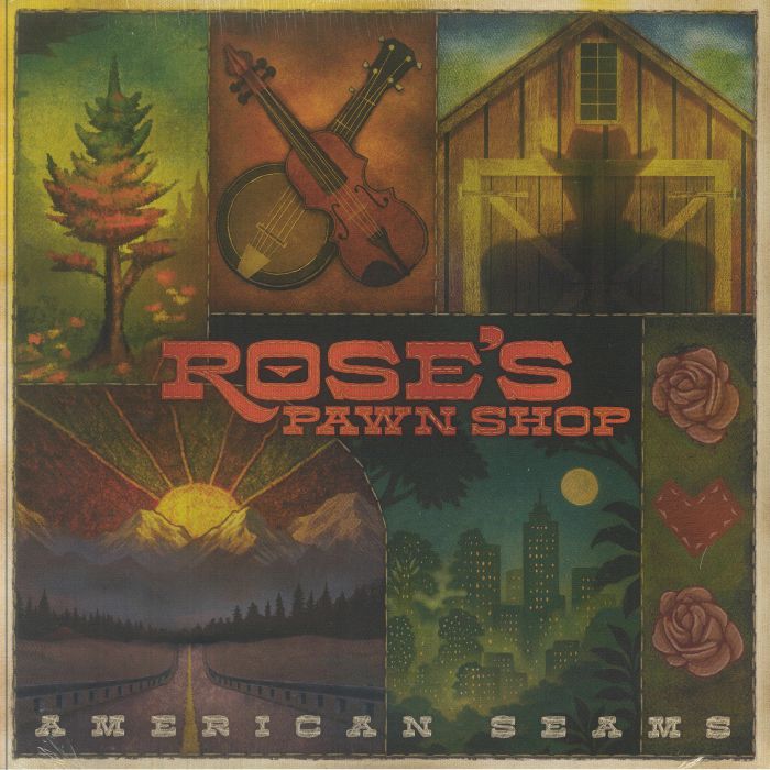American Seams - Amber Marbled Vinyl LP vinyl record cover
