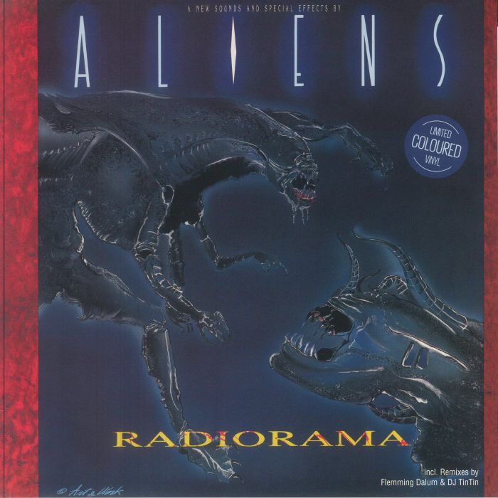 Aliens - Limited Edition Blue Marbled Vinyl Single vinyl record cover