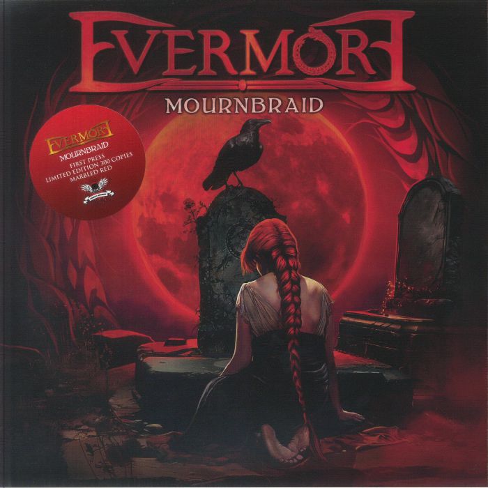 Mournbraid - Limited Edition Red Marbled Vinyl LP vinyl record cover